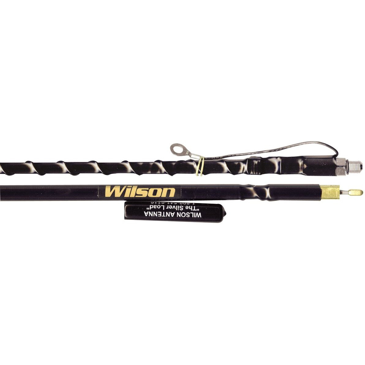 WILSON - WFGT4-B BLACK 4' SILVER LOAD TUNABLE TIP ANTENNA WITH GROUND STRAP