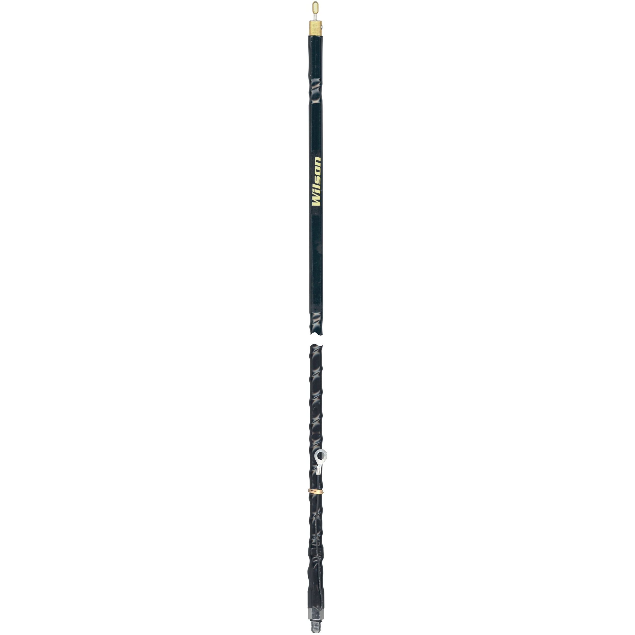 WILSON - WFGT4-B BLACK 4' SILVER LOAD TUNABLE TIP ANTENNA WITH GROUND STRAP