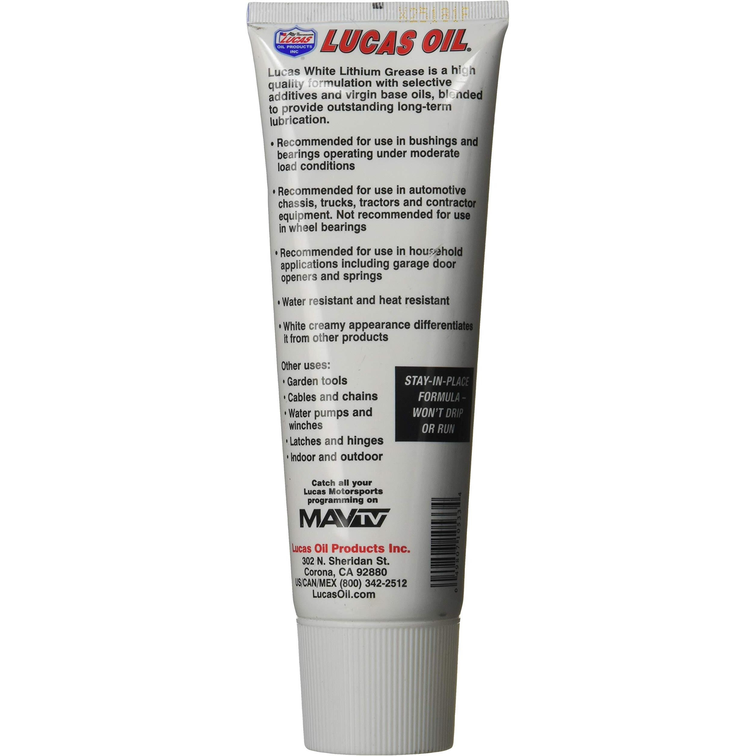 Lucas Oil White Lithium Grease  8 oz
