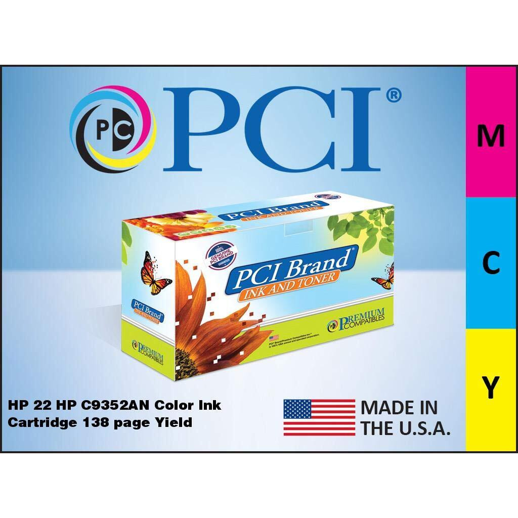 PCI Brand ECO-Friendly Reman HP 22 C9352AN Color Ink Cartridge for HP OfficeJet 4310, 4315, 4315XI, J3600, J3625, J3635, J3640, J3650, J3680, HP C9352