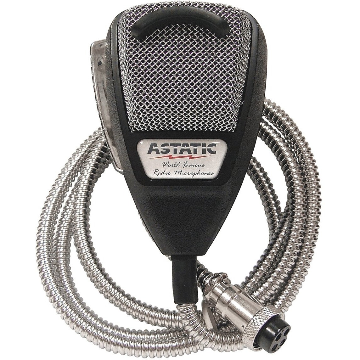 Noise Cancelling 4-Pin CB Mic  Silver