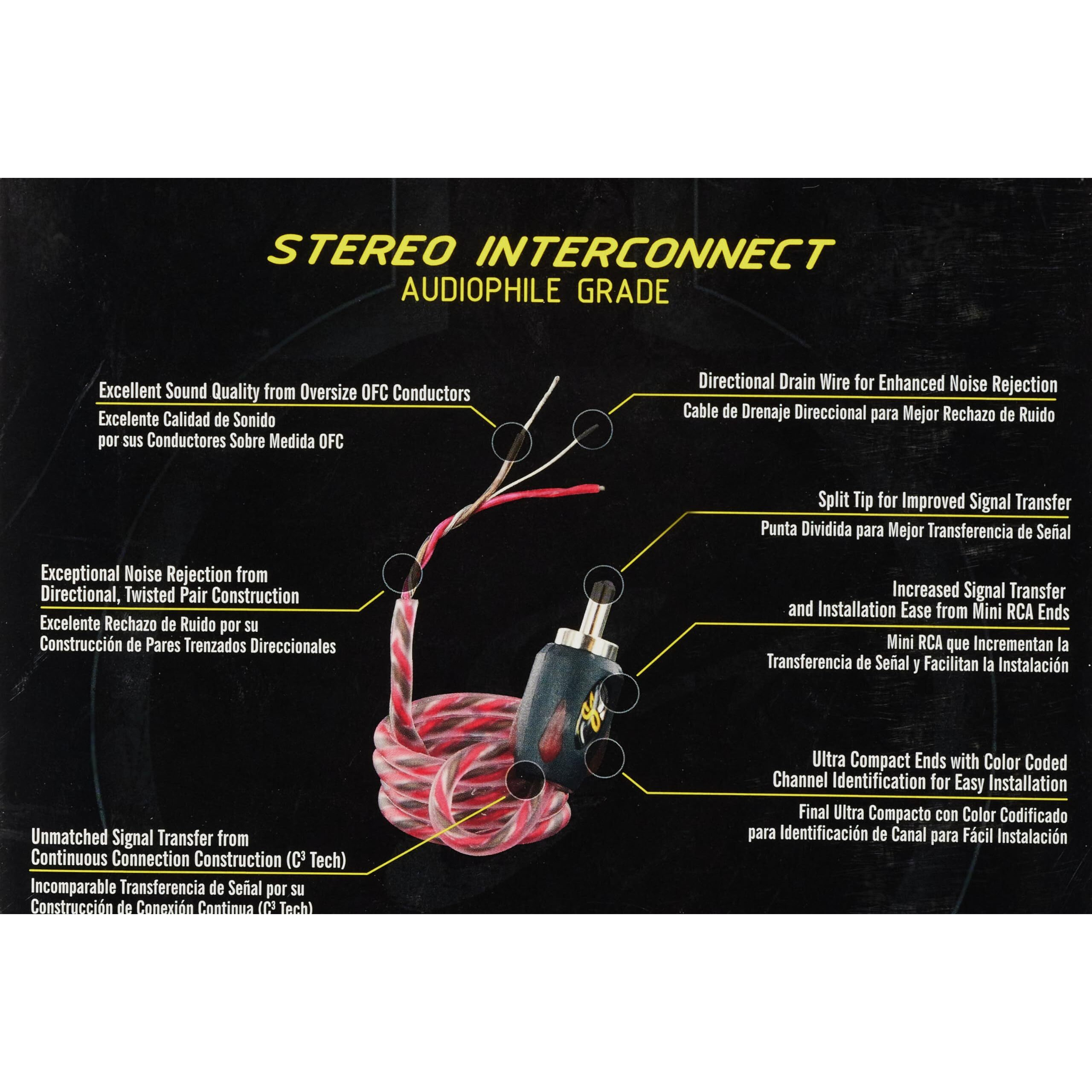 STINGER 3FT 4000 2CH RCA's DIRECTIONAL TWISTED
