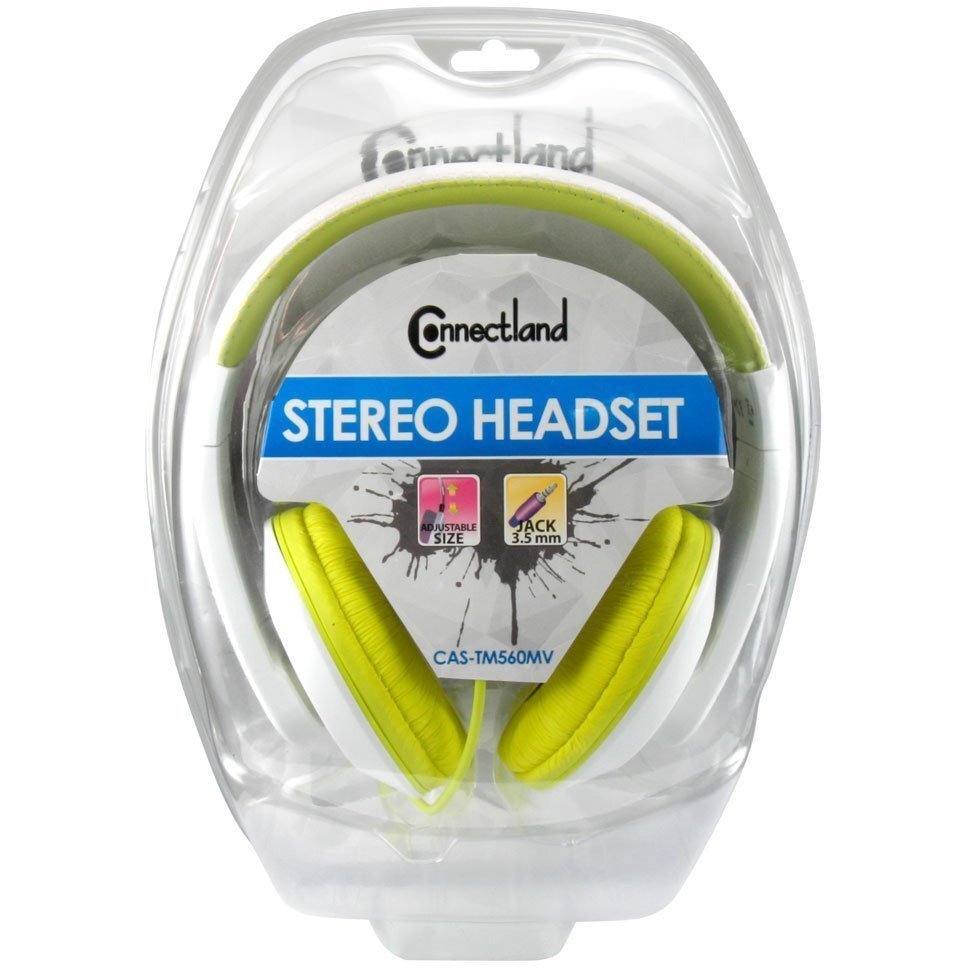 Fashionable Stereo Headset, Lime Green Color, Adjustable Size