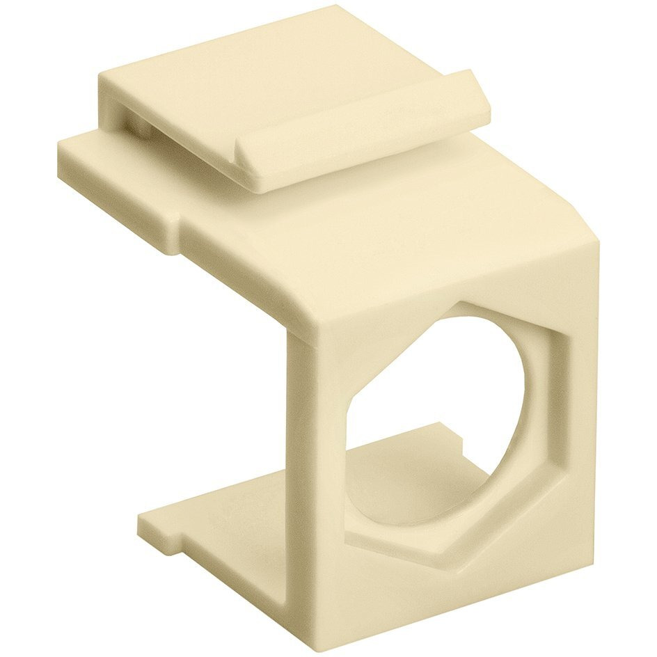 Blank Insert For F Type Connector - 10pcs Pack Ivory