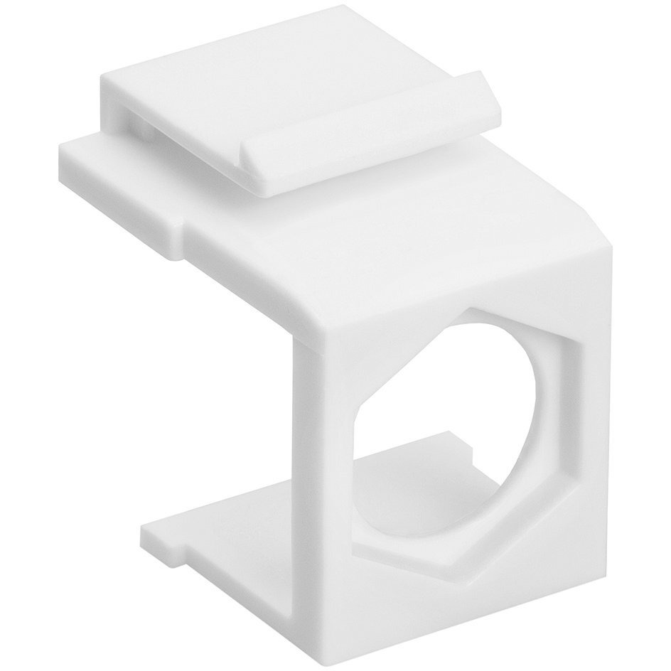 Blank Insert For F Type Connector - 10pcs Pack White