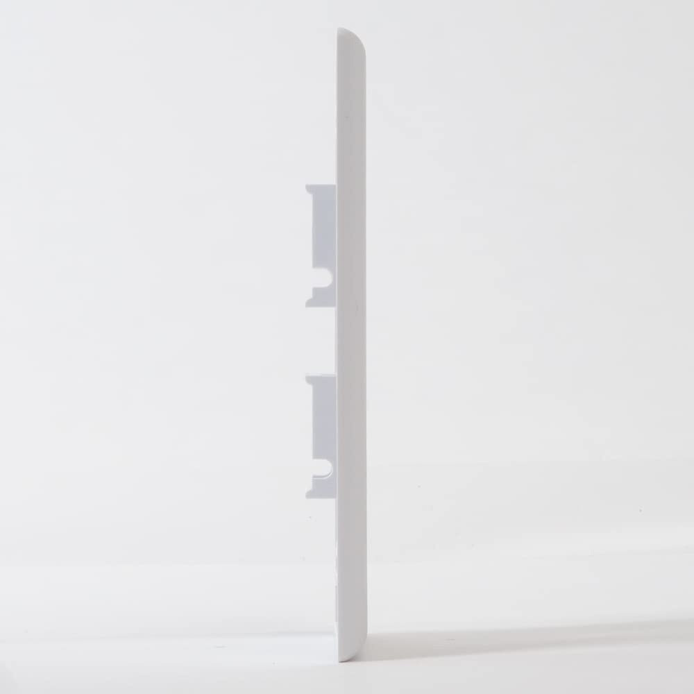 FACEPLATE, FLAT,1-GANG,4-PORT, 25PK, WH