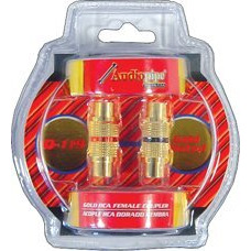 RCA COUPLER FEMALE AUDIOPIPE PAIR