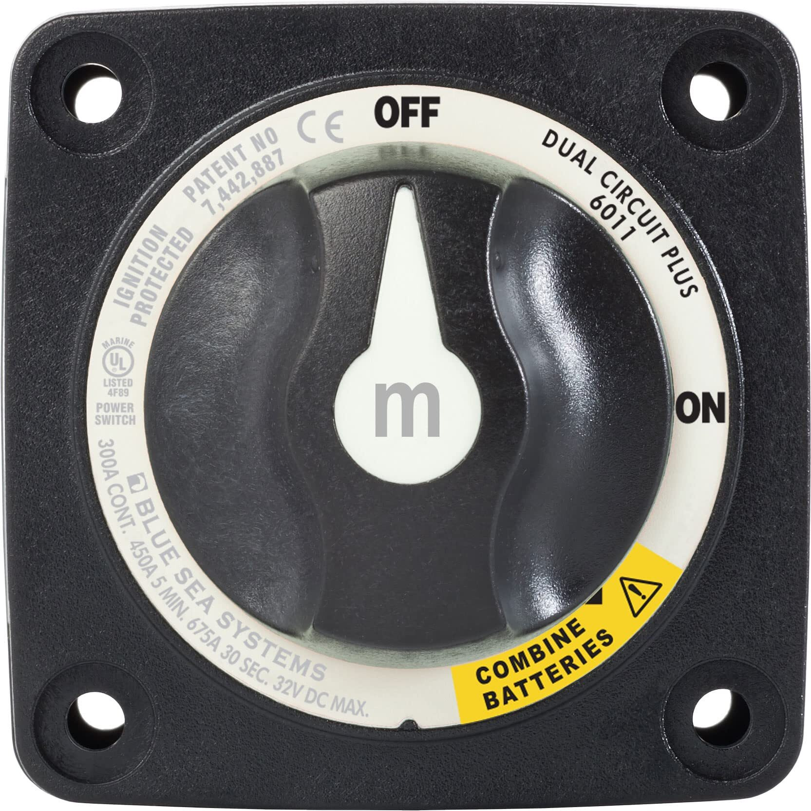SWITCH BATTERY M DUALCIRCPLUS BLK