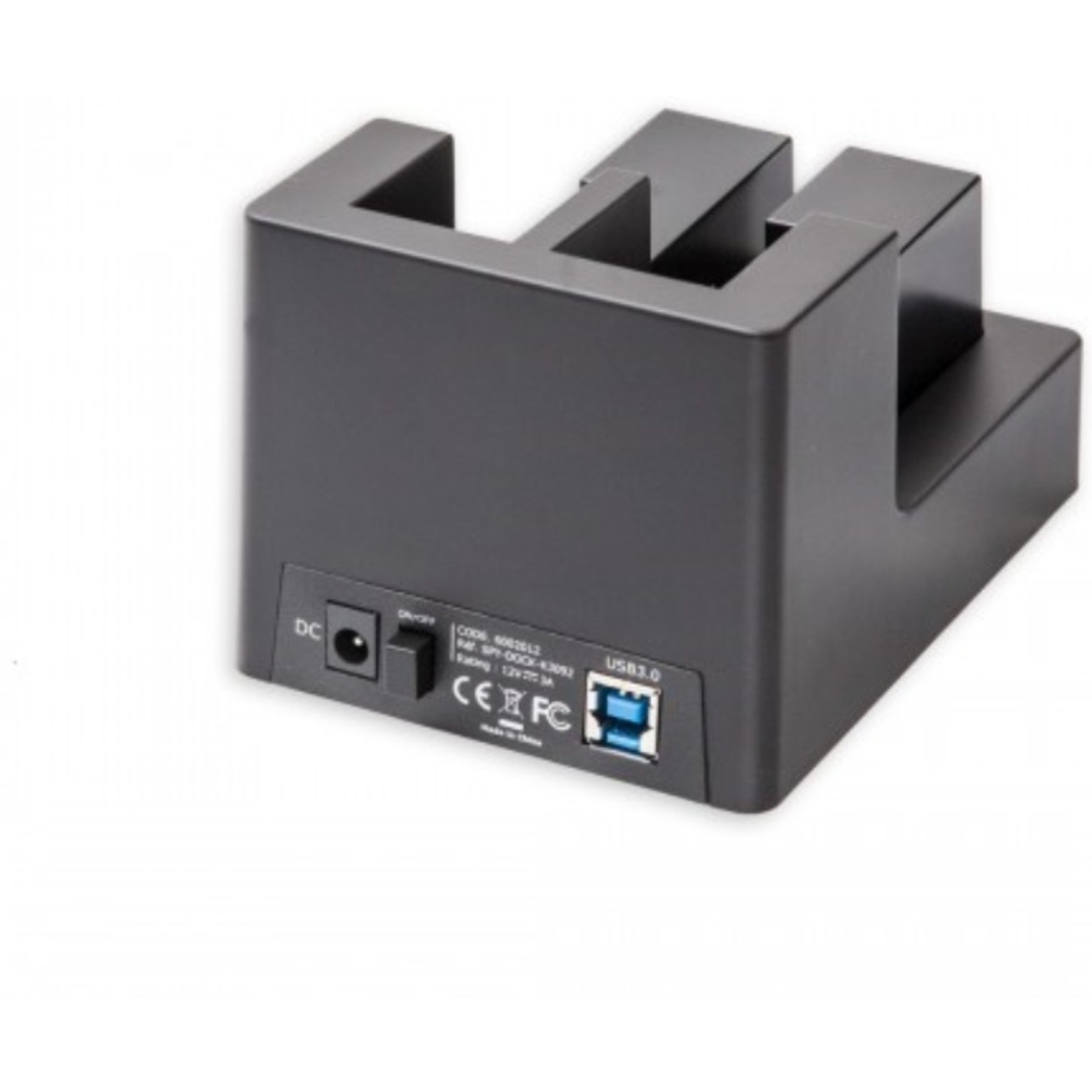 USB 3.0 Dual Slot Docking Station for 2.5"/3.5" SATA6G HDD, Clone Button, ON/OFF Power Switch with LED Indicator