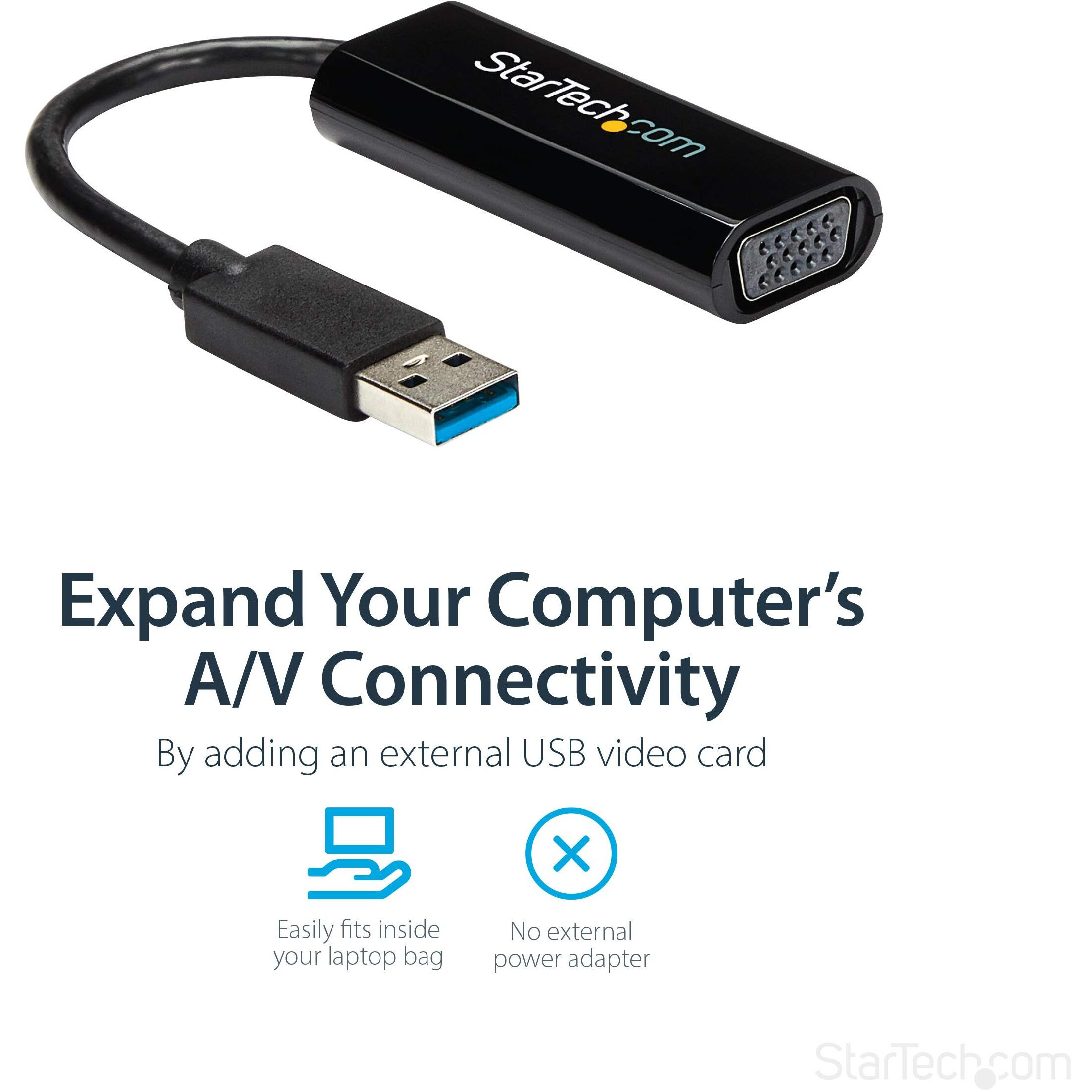 Slim USB 3.0 VGA Video Adapter