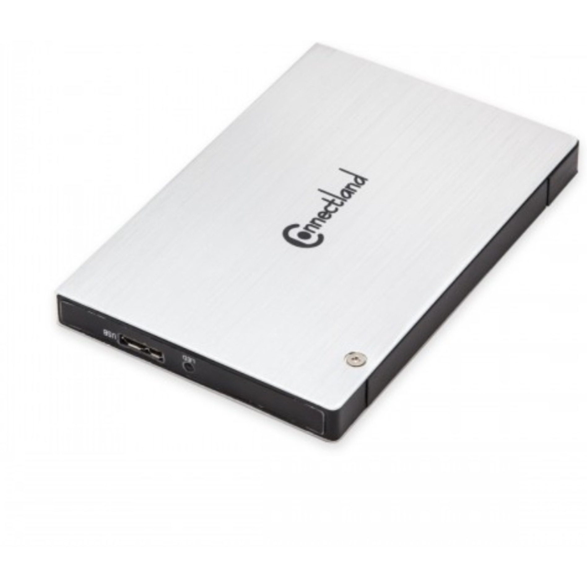 USB 3.0 2.5" Aluminum SATA6G HDD / SSD Enclosure, Silver Color, with Cable