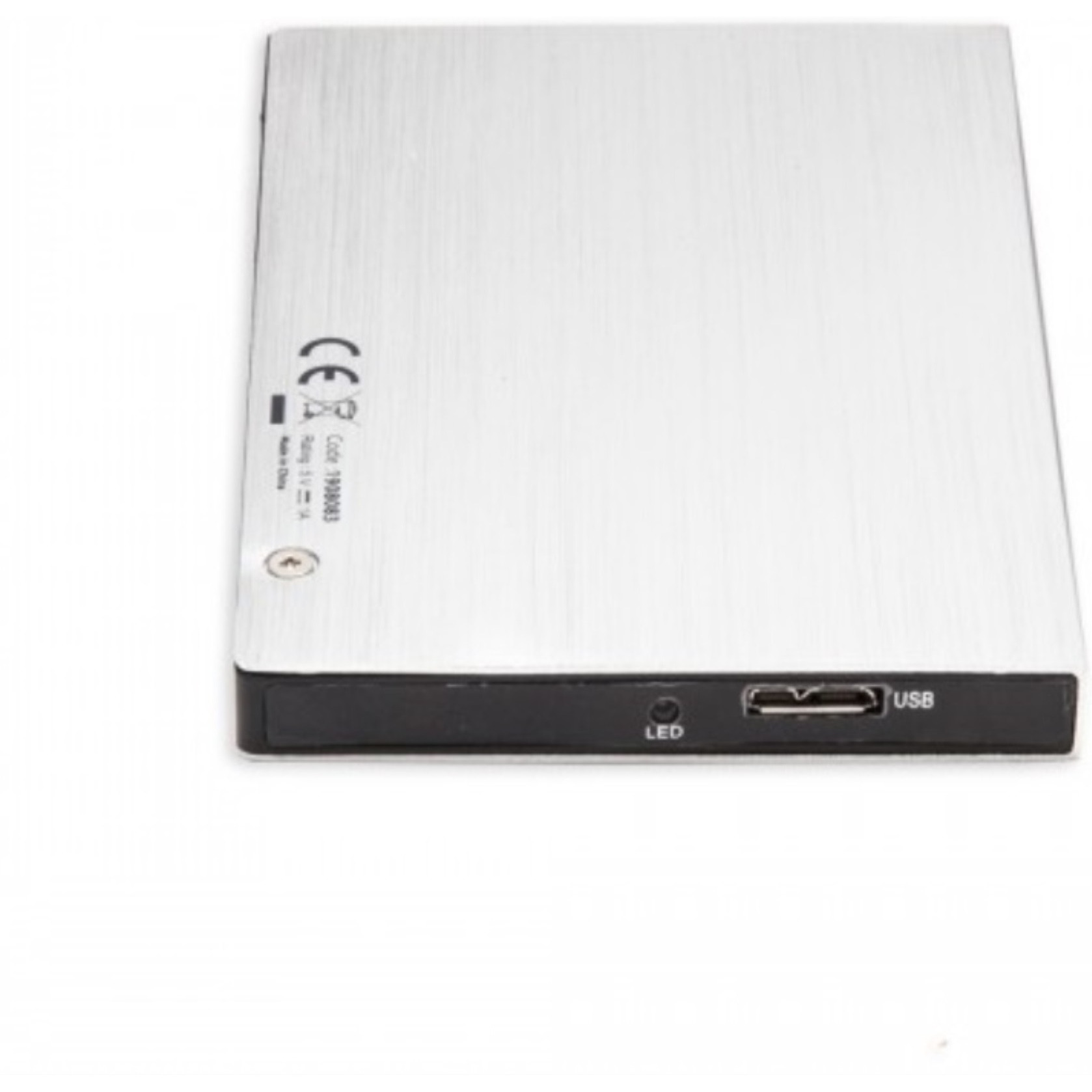 USB 3.0 2.5" Aluminum SATA6G HDD / SSD Enclosure, Silver Color, with Cable