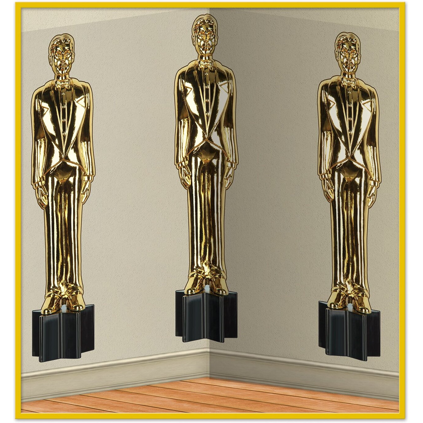 Awards Night Male Statuettes Backdrop