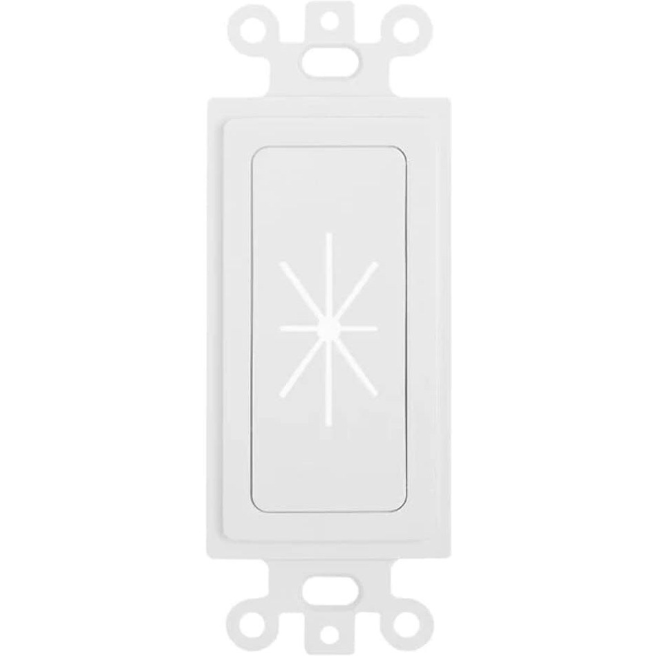 Cmple Decor Insert with Flexible Opening - White