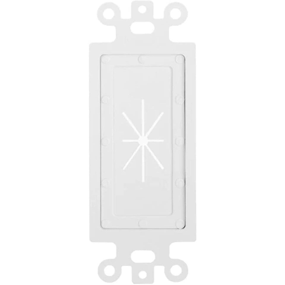 Cmple Decor Insert with Flexible Opening - White