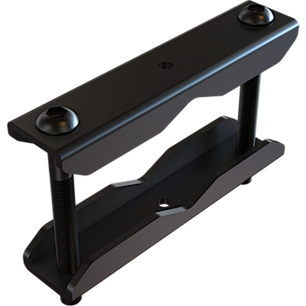 Clamp attaches to unistrut, pipe or any round or rectangular structure up to 3.5" in diameter