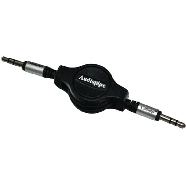 Audiopipe 3.5 to 3.5 Jack Plug 3 Ft Retractable