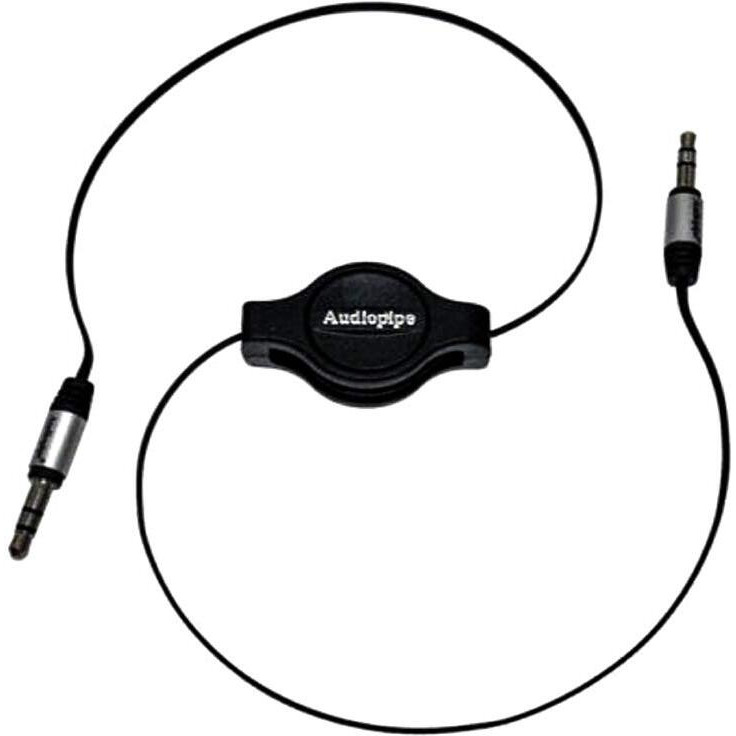 Audiopipe 3.5 to 3.5 Jack Plug 3 Ft Retractable