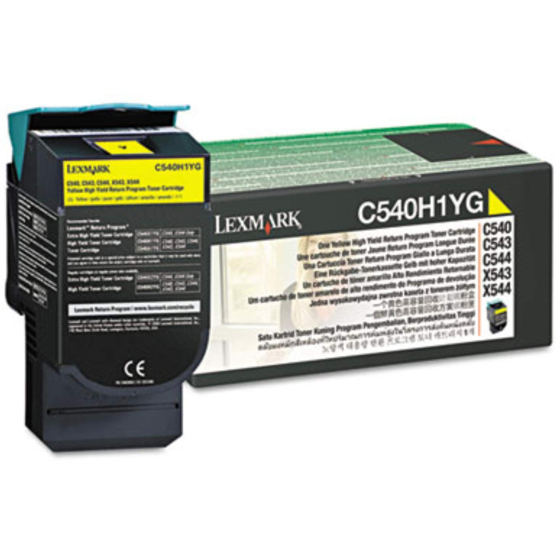 Lexmark Original Toner Cartridge - Laser - 2000 Pages - Yellow - 1 Each