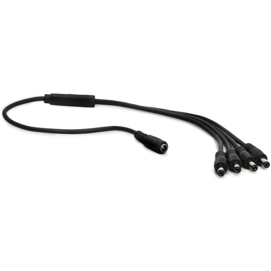1 Female to 4 Male DC/AC Power Splitter Cable (18inch)