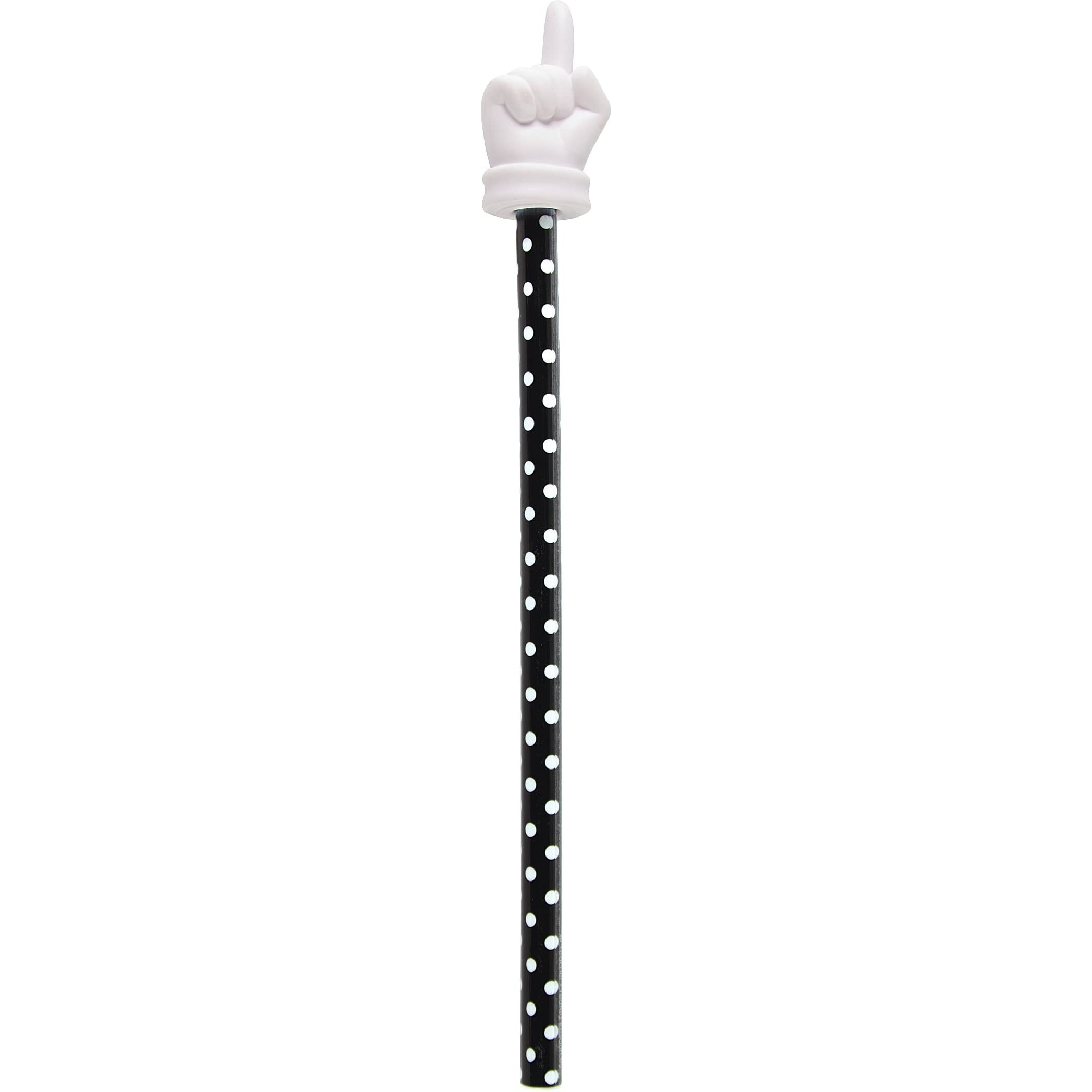 BLACK POLKA DOTS HAND POINTER