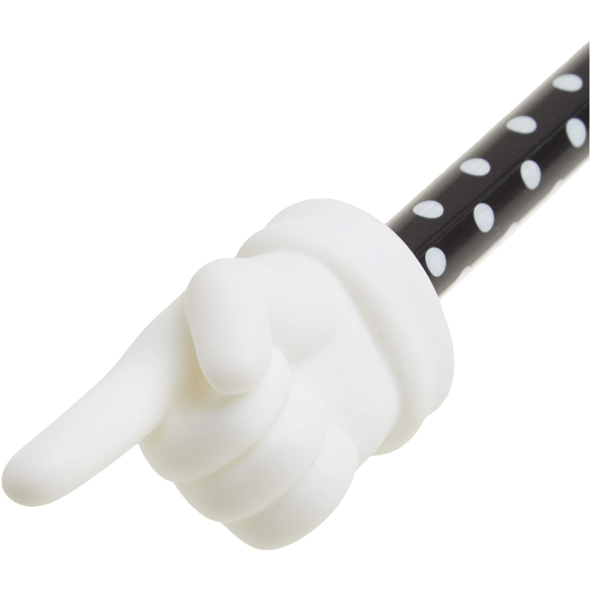 BLACK POLKA DOTS HAND POINTER