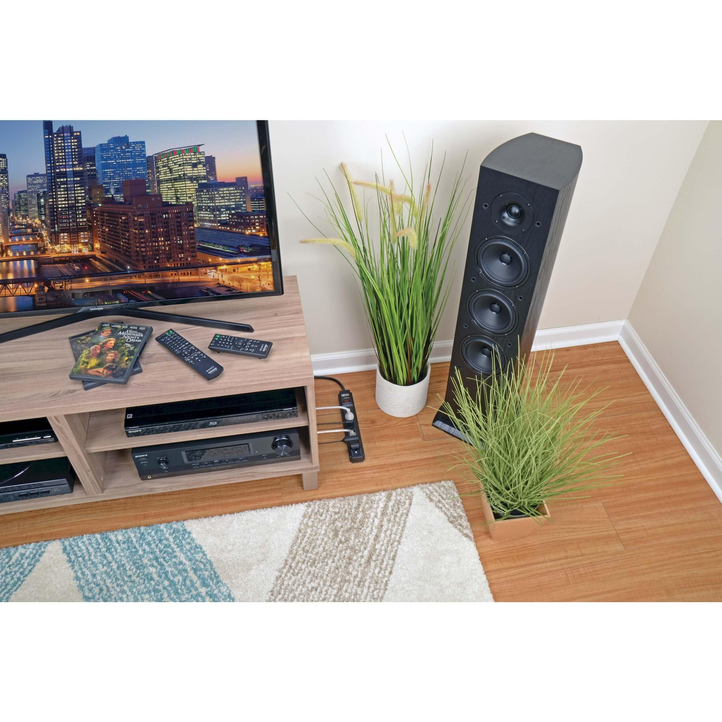 Surge 6 Outlet 15' Cord Black