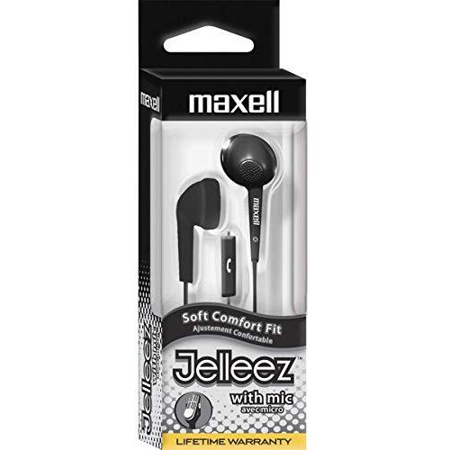 JELLEEZ SOFT EARBUDS W/ MIC BLACK