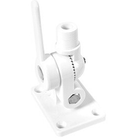 WHITE NYLON RATCHET ANTENNA MOUNT