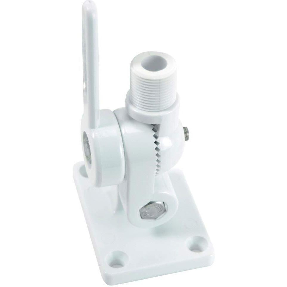 WHITE NYLON RATCHET ANTENNA MOUNT