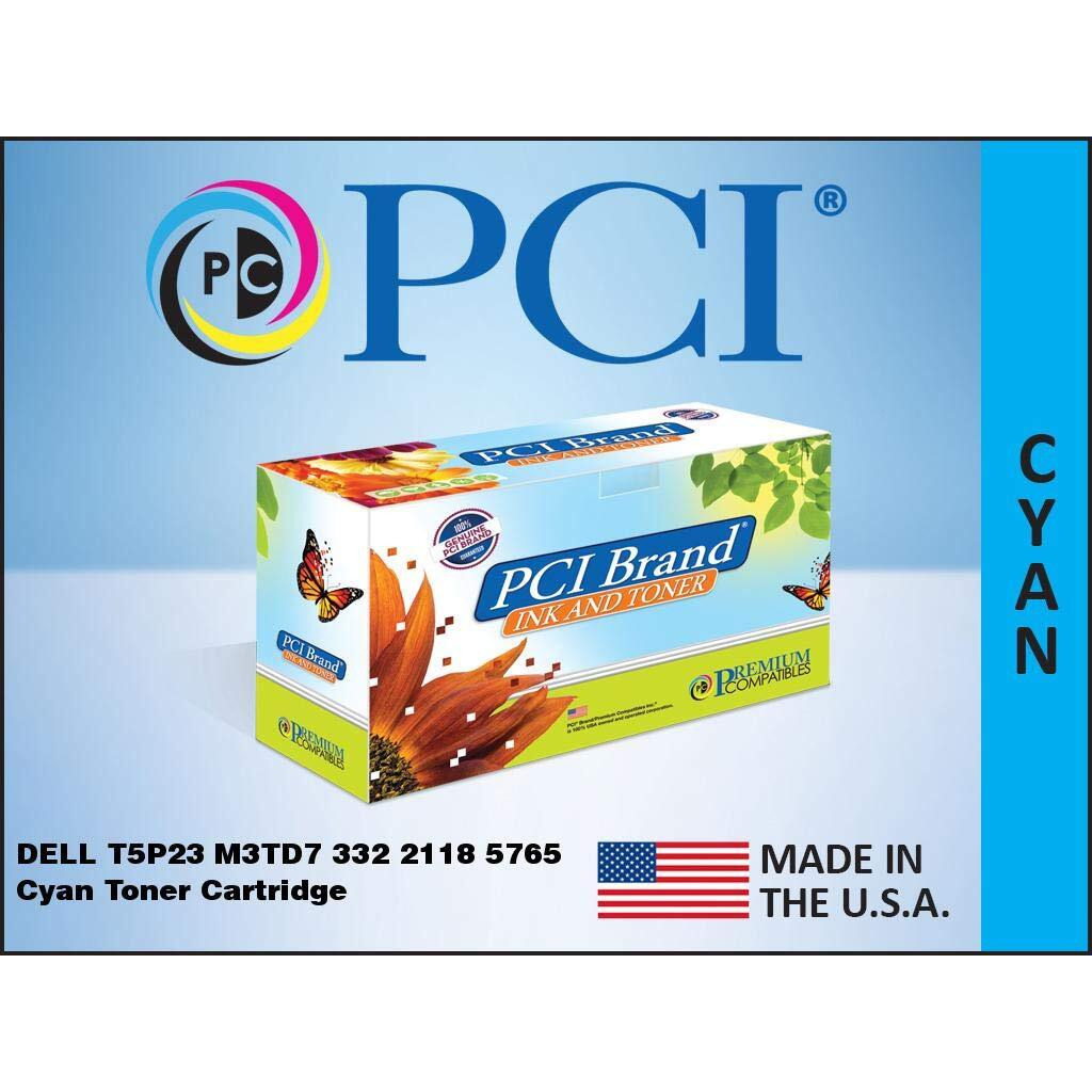 PCI Brand Dell M3TD7-PCI New Compatible Replacement For Dell 332-2118 Cyan Toner Cartridge 12000 Page Yield
