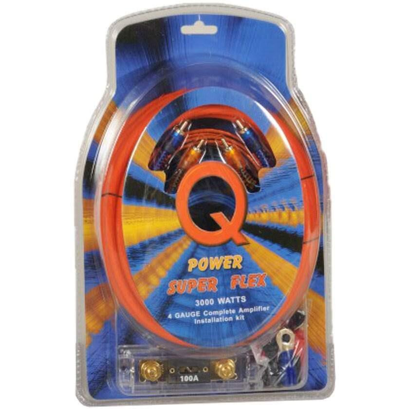 Qpower 4 Gauge Amp Kit Super Flex