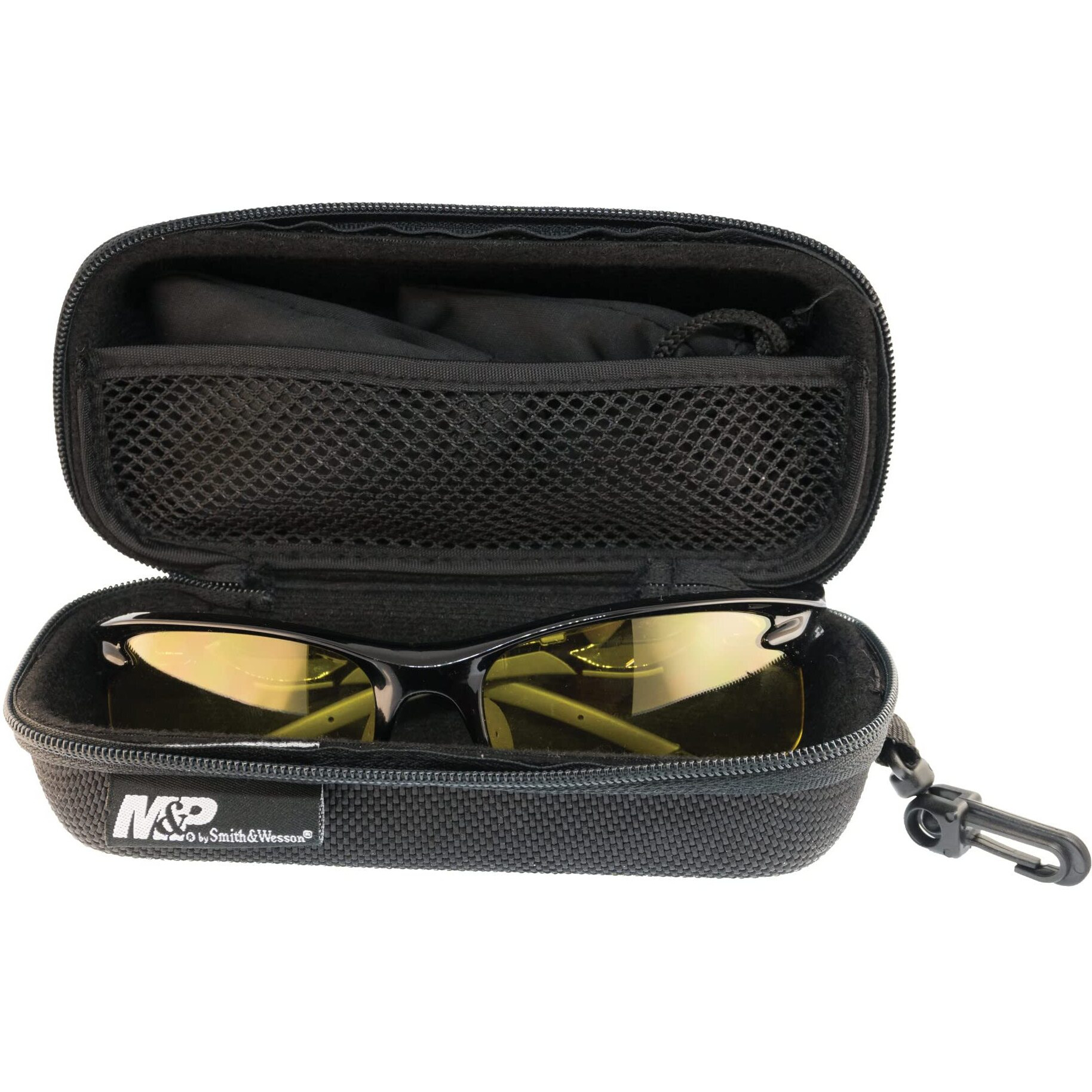 M&P Harrier Shooting Glasses Interchangeable Lens Smoke Mirrored Clear Vermillion Amber