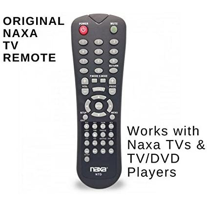 Naxa Original Replacement Remote Control for Naxa NT and NTD Model 12 Volt TVs and TV/DVD Combo Players