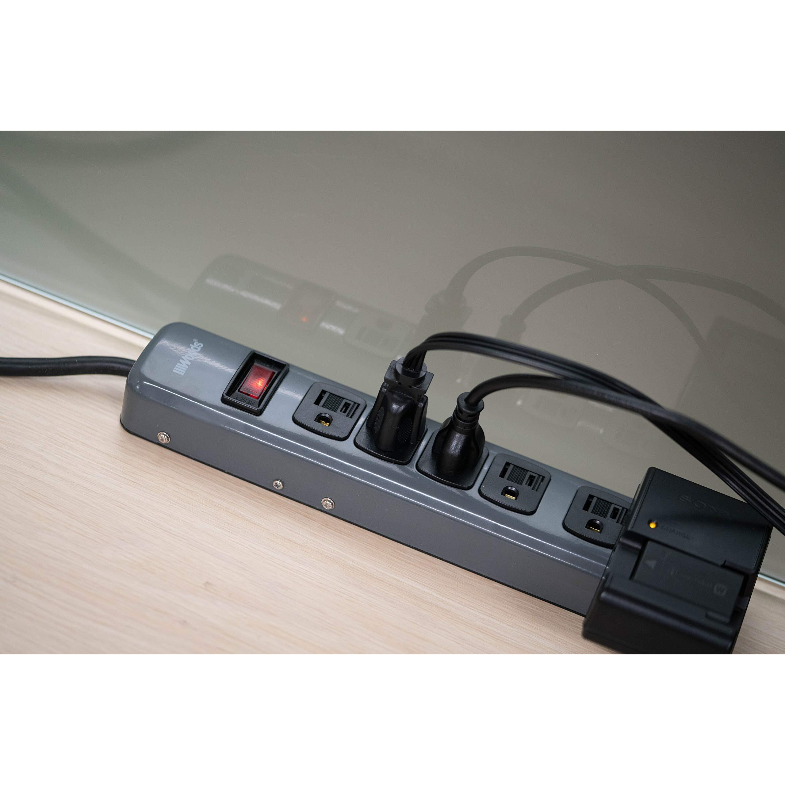 POWER STRIP 6OUT GRY (Pack of 1)