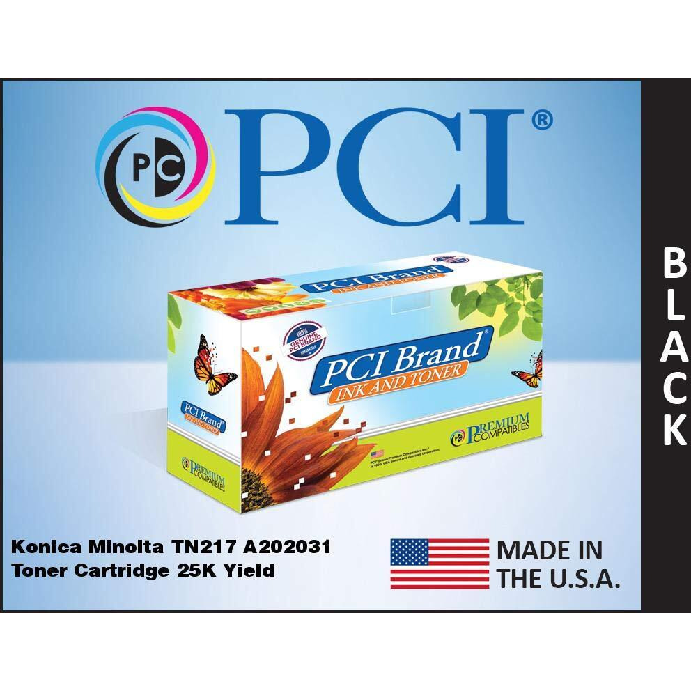 PCI Brand Konica Minolta TN-217-PCI New Compatible Replacement For Konica Minolta TN-217 Black Toner Cartridge 25000 Page Yield
