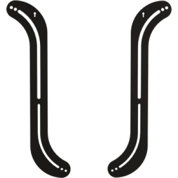 Universal speaker bar mount for wall and ceiling mounts