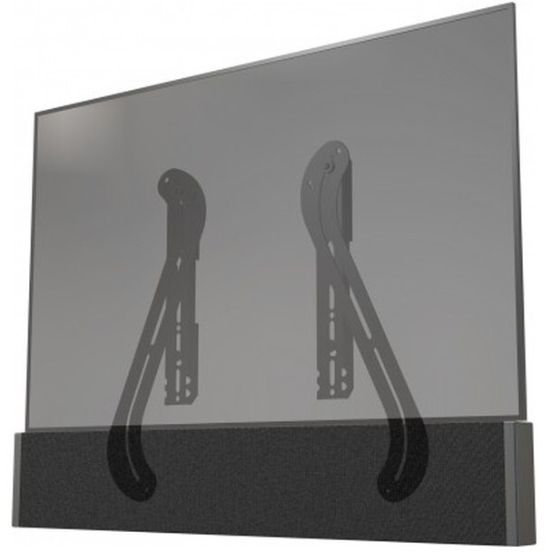 Universal speaker bar mount for wall and ceiling mounts