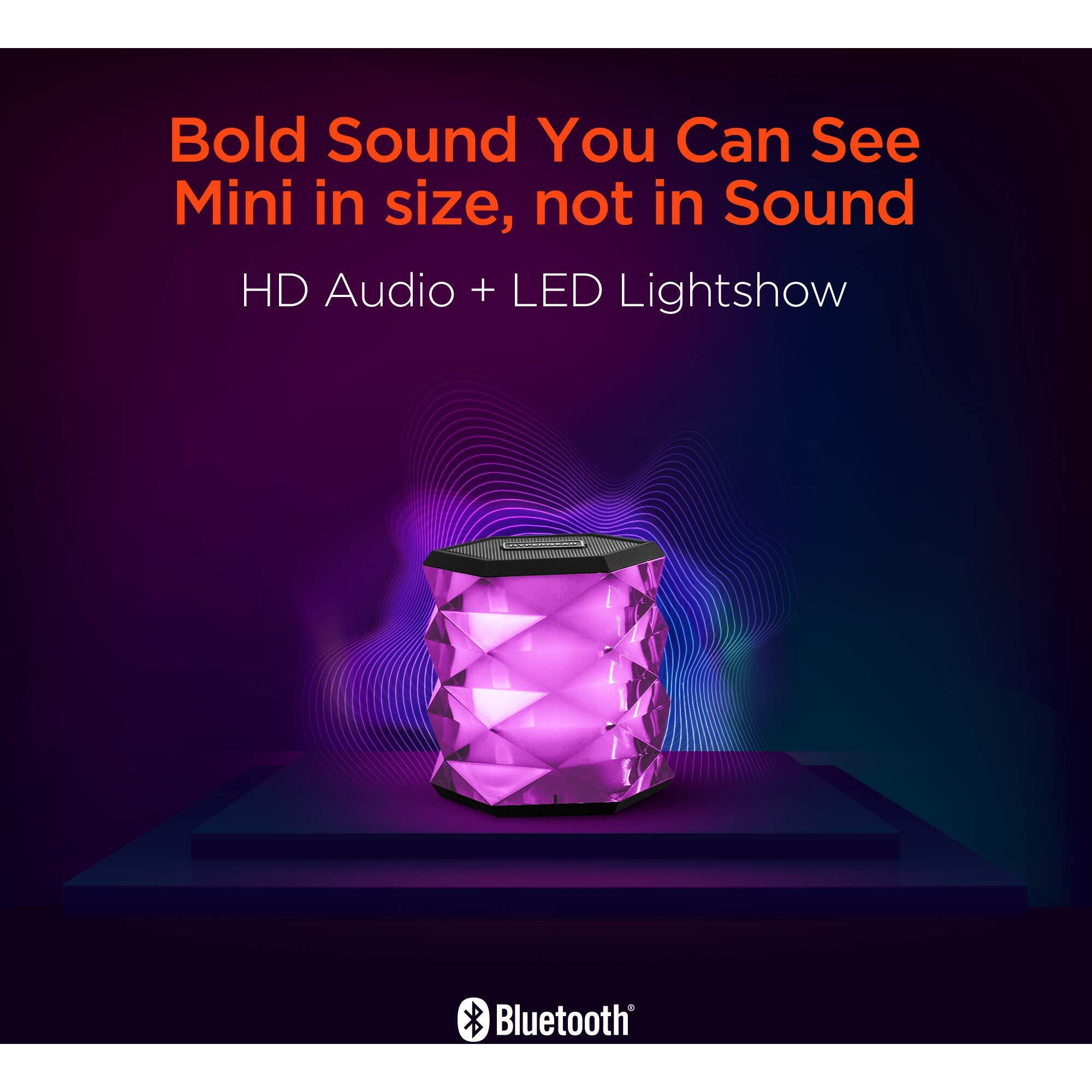 HG LYTE Mini Wireless LED Speaker BLK