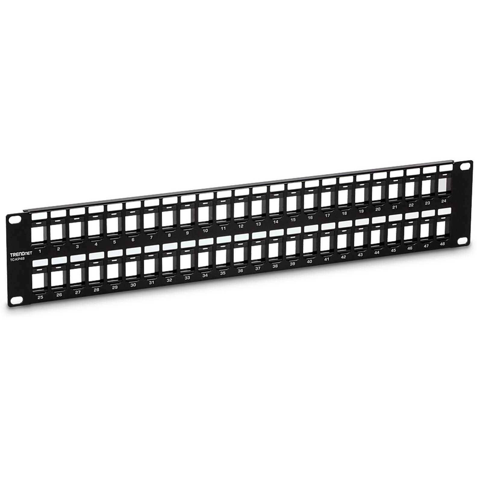 48 Port Blank Keystone Panel