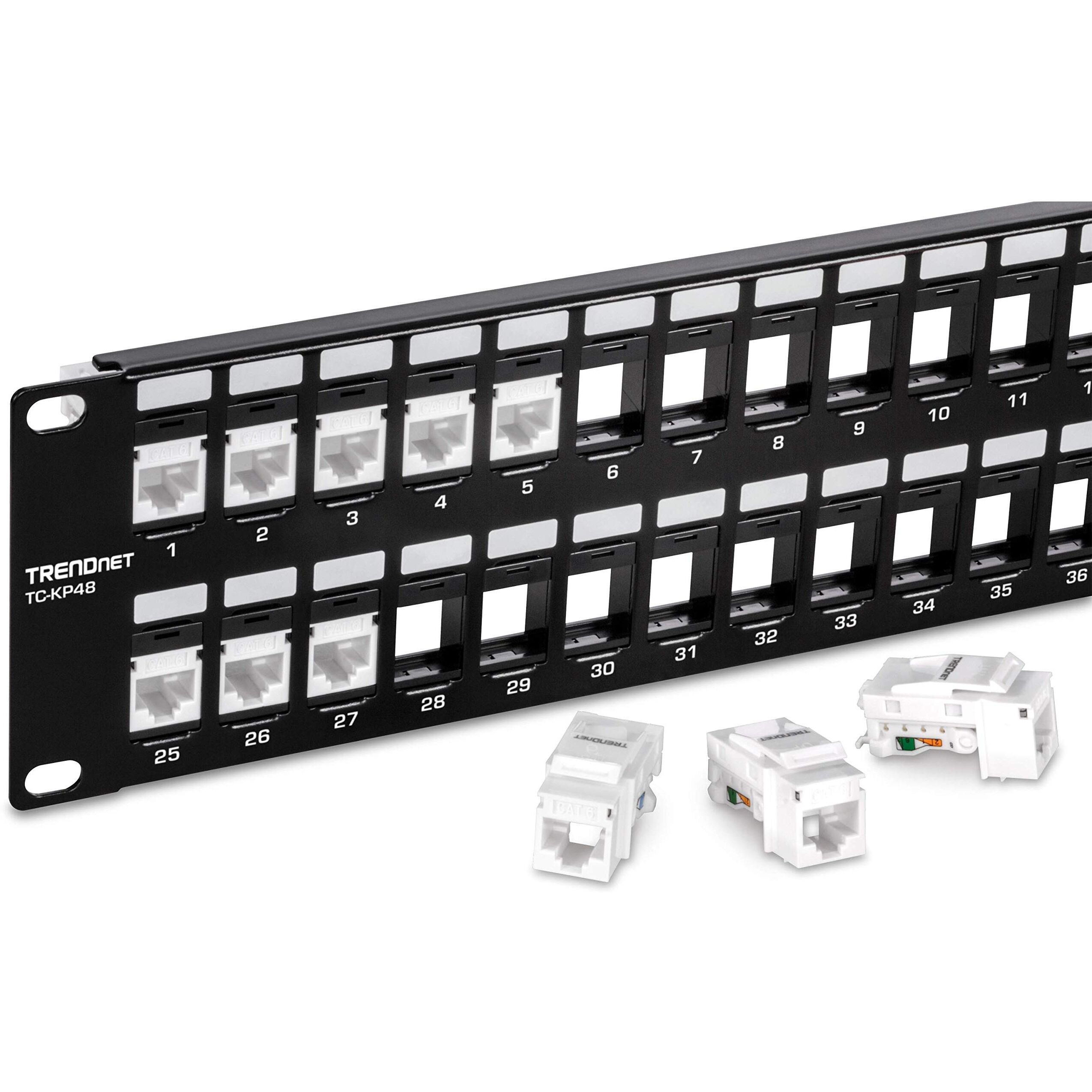 48 Port Blank Keystone Panel