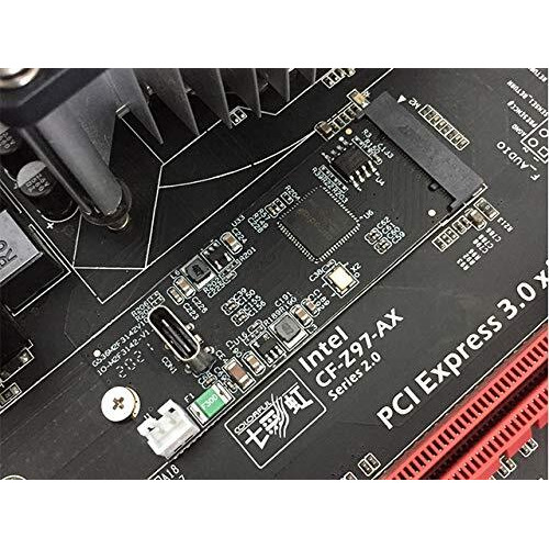 M.2 (PCIe 3.0 x4) M-Key to 1-Port USB 3.2 Gen2x1 Type-C 10Gbps Host Controller Card, ASMedia ASM2362 Chipset