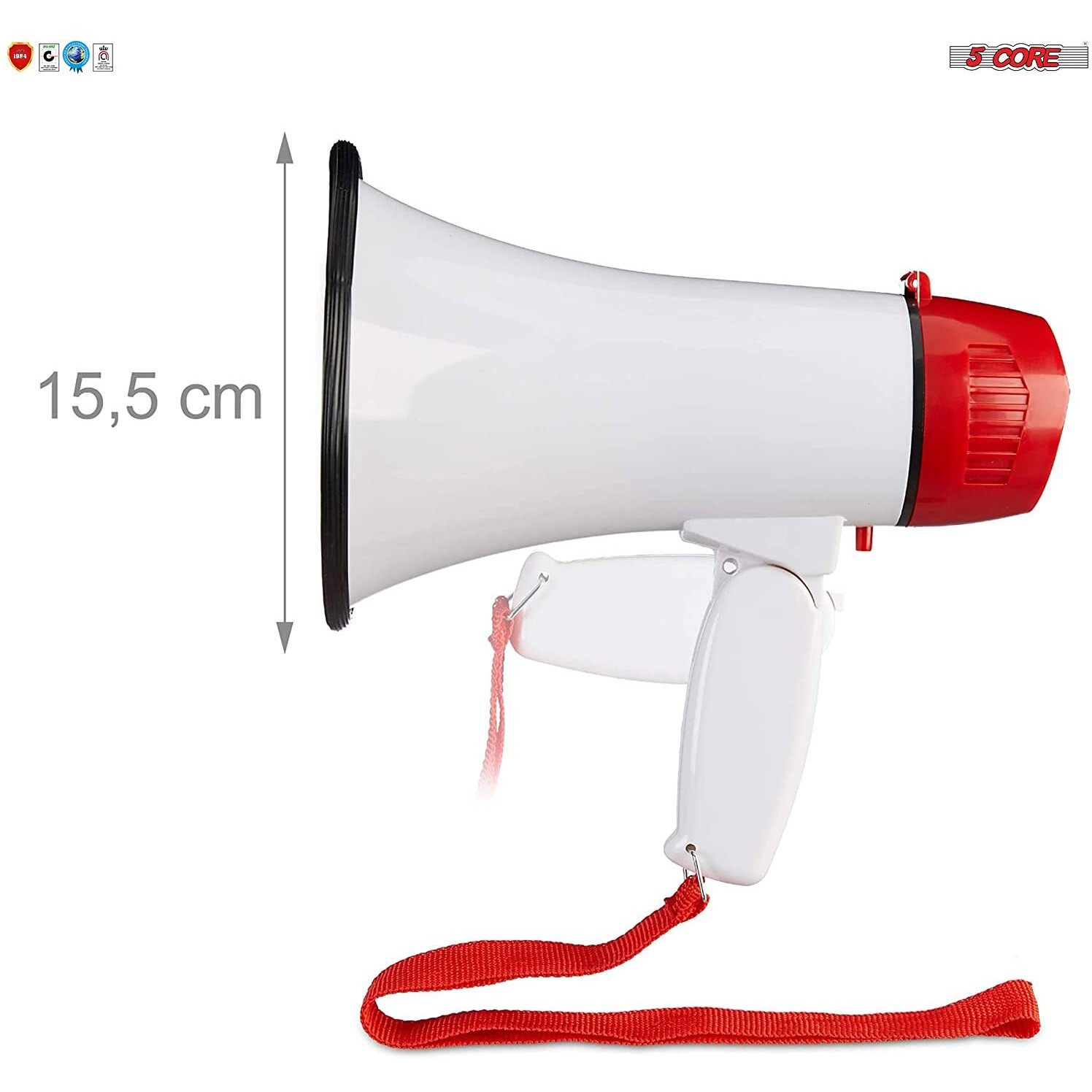 Megaphone Speakers Blow Horn Pro Loud Speaker Bullhorn Handheld Siren Voice Recording 6R(D0102HHDF28.)