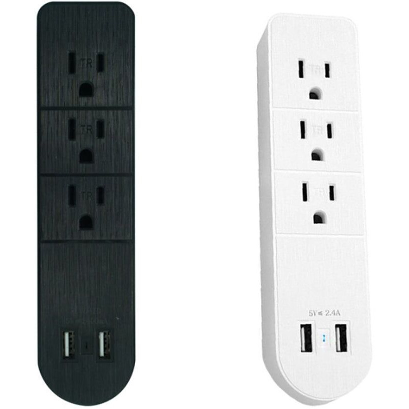 Versatile Multi Outlet Ac Plus Fast USB charger With Surge Protection(D0102HE68R7)