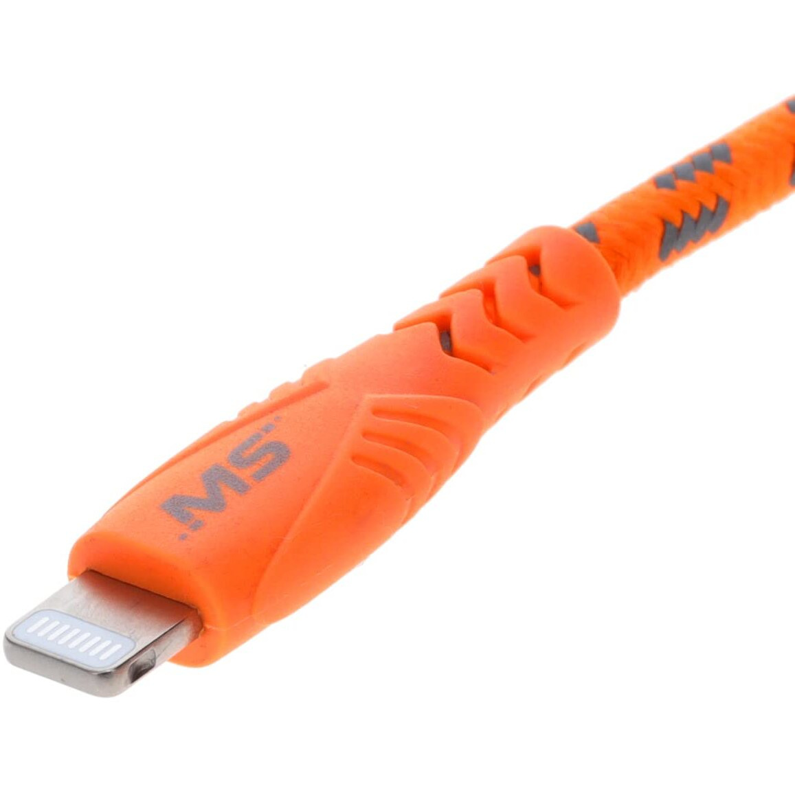 7' Hi Vis Lightning to C Cable Orange
