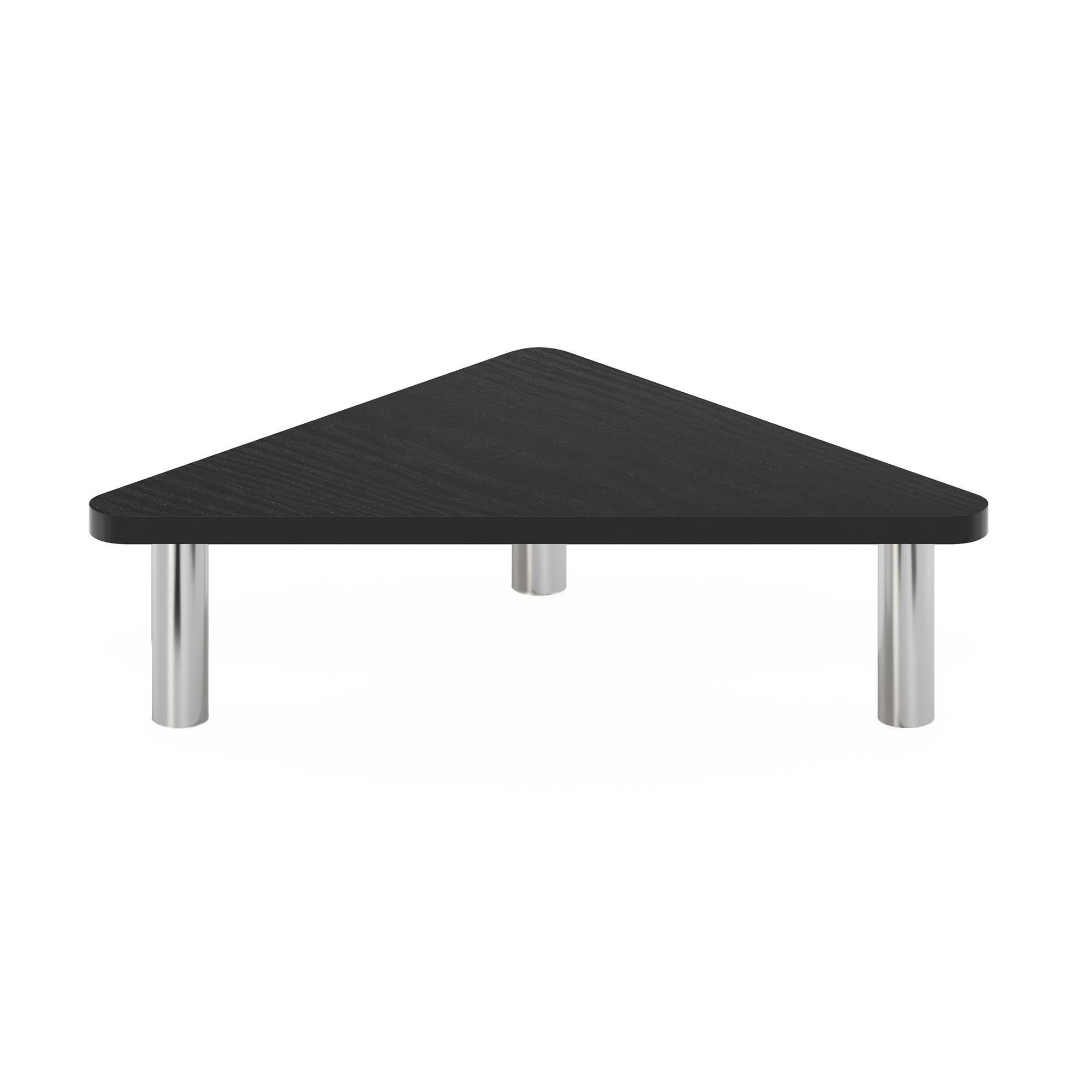 Furinno Turn-N-Tube Corner Monitor Riser Stand, Americano, Stainless Steel Tubes