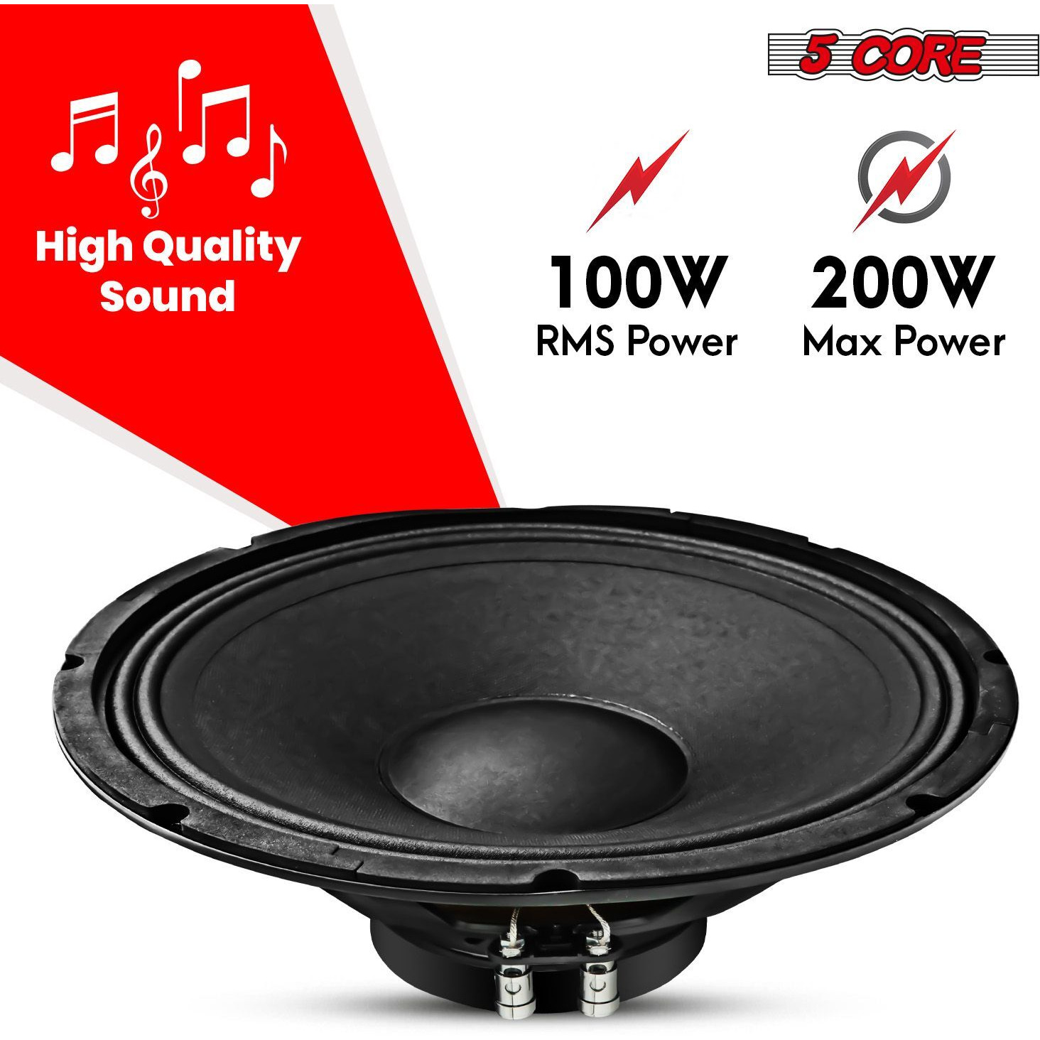 5 CORE Speaker Subwoofer 12 Inch PA DJ Subs 200W Max Pro Audio 8 Ohm 30 Oz Y30 Magnet Subwoofers Powerful Replacement Bass Sub Woofer - SP 12120