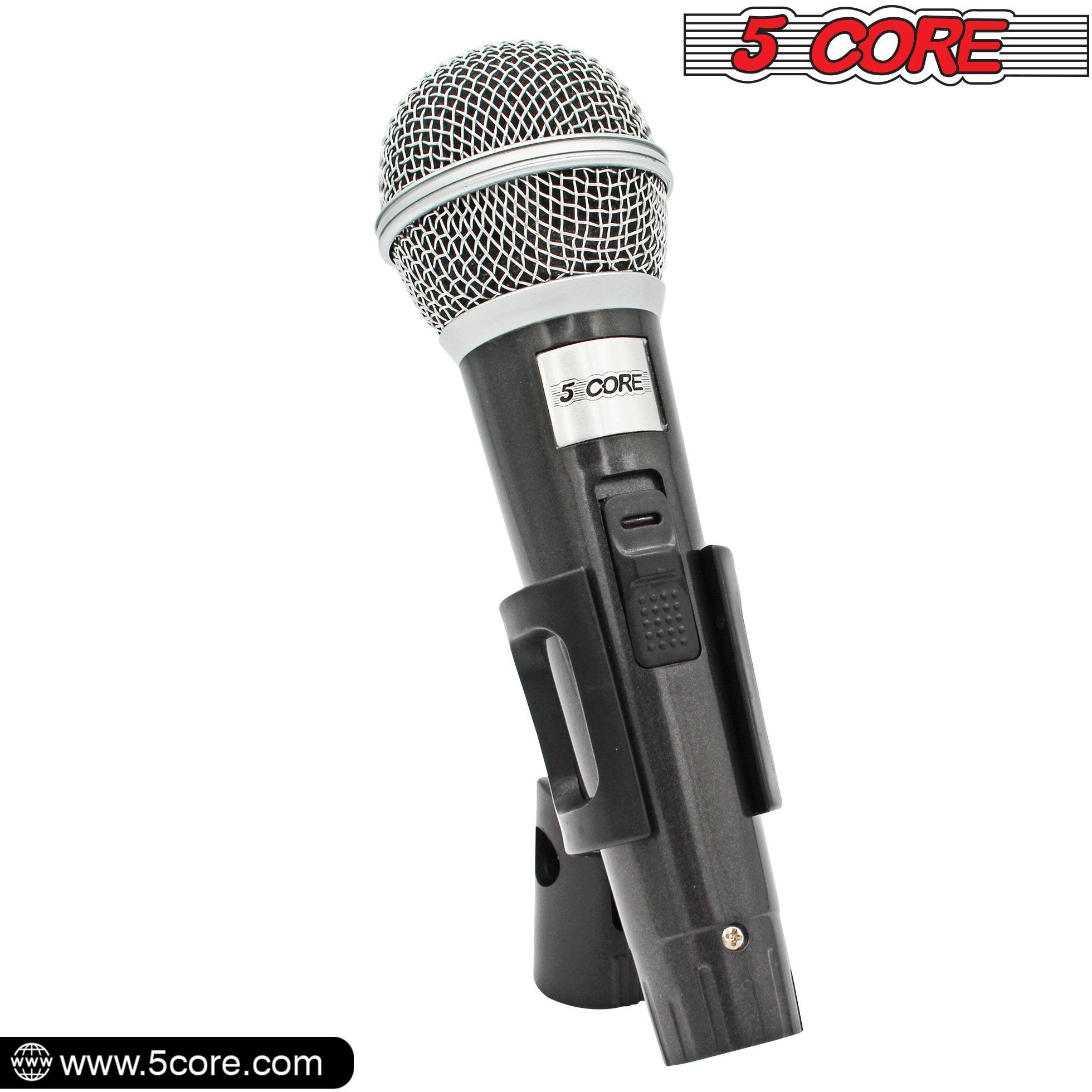 5 cORE Premium Vocal Dynamic cardioid Handheld Microphone Unidirectional Mic with 16ft Detachable XLR cable to  inch Audio Jack and OnOff Switch for Karaoke Singing PM 18(D0102H719S8)