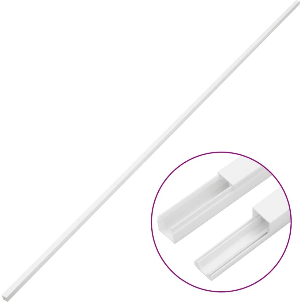 vidaXL Cable Trunking 0.8x0.4 98.4 PVC