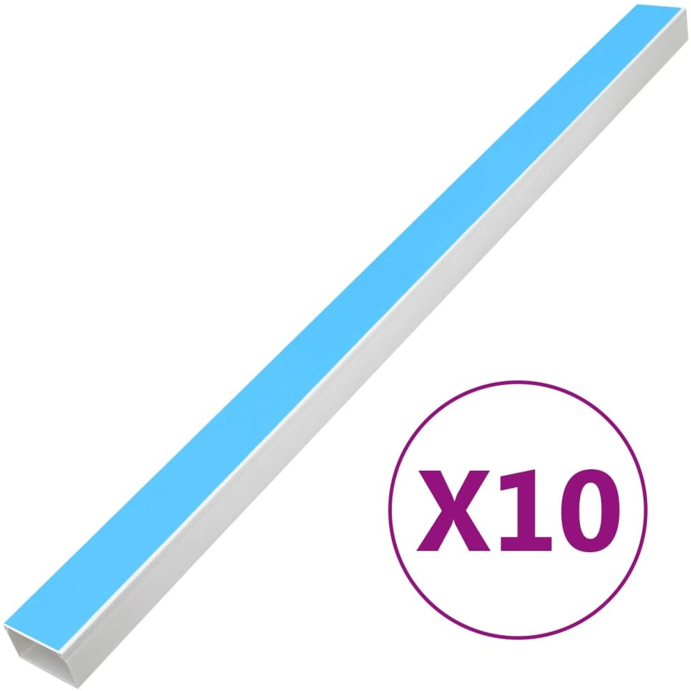 vidaXL Cable Trunking Self-Adhesive 2.4x1.6 32.8 PVC